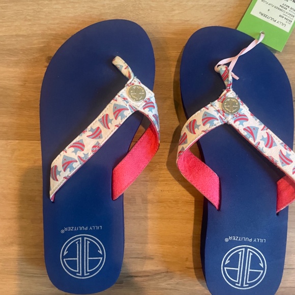 NWT Lilly Pulitzer women’s beach comber flip flops size 6 - Picture 5 of 8